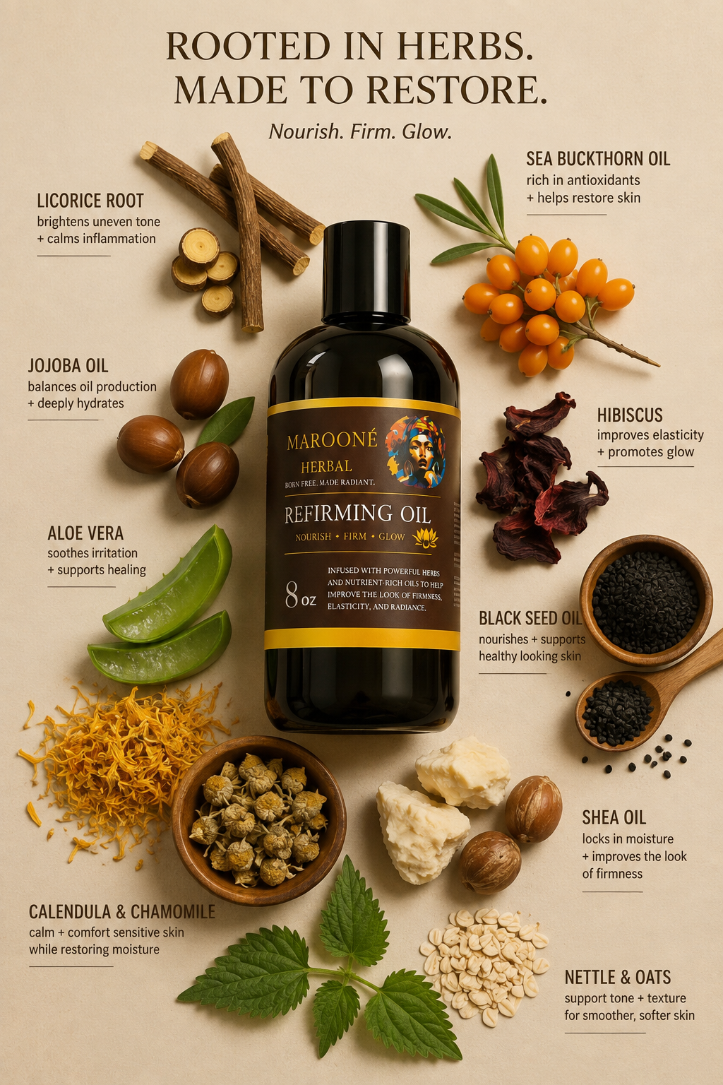 Marooné Refirming Body Oil
